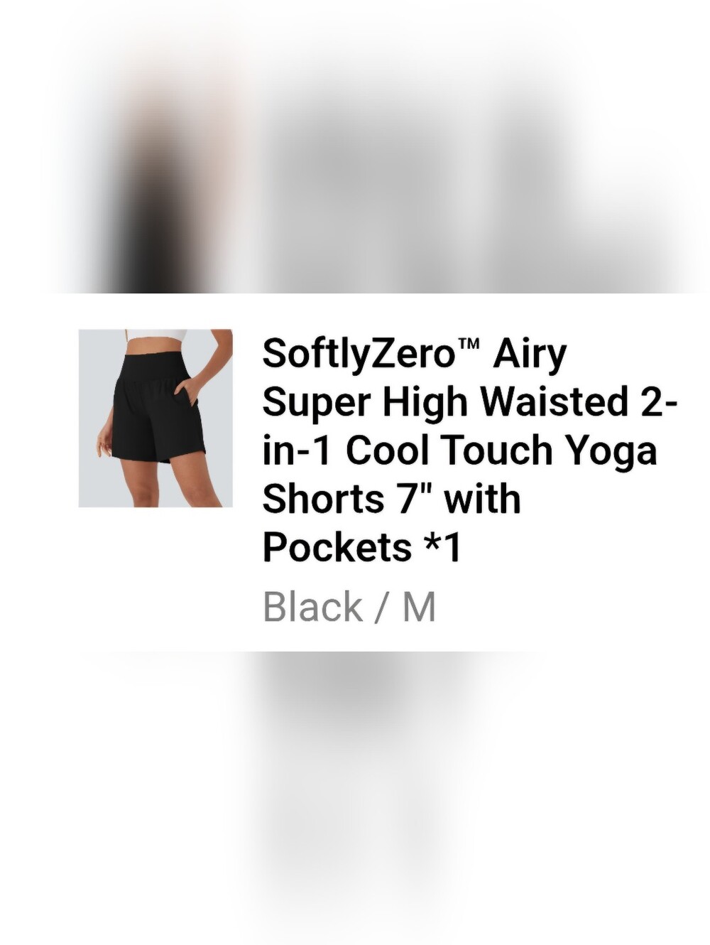 HALARA Black High-Waist 2-in-1 Active Shorts with Pockets